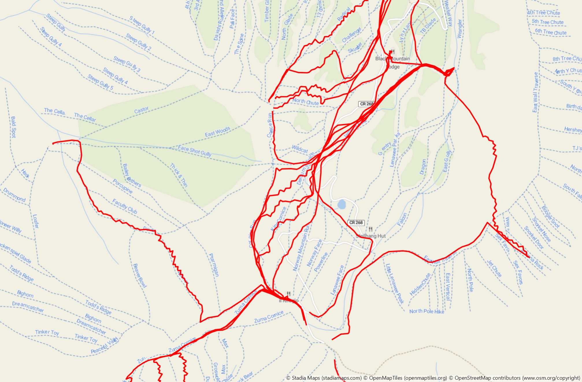 After removing ski lifts - example 2